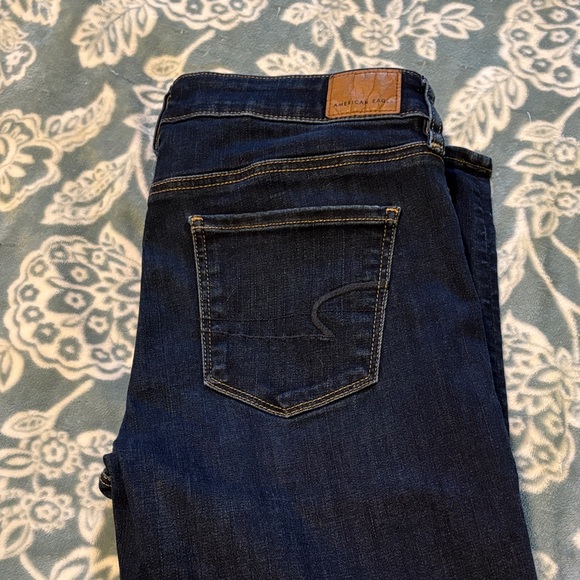 American Eagle Outfitters Women's Dark Blue Skinny Jeans - Picture 7 of 7